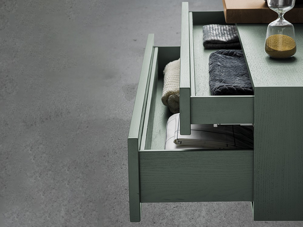 Tocador suspendido de madera de roble Fly notte Devina Nais - 2