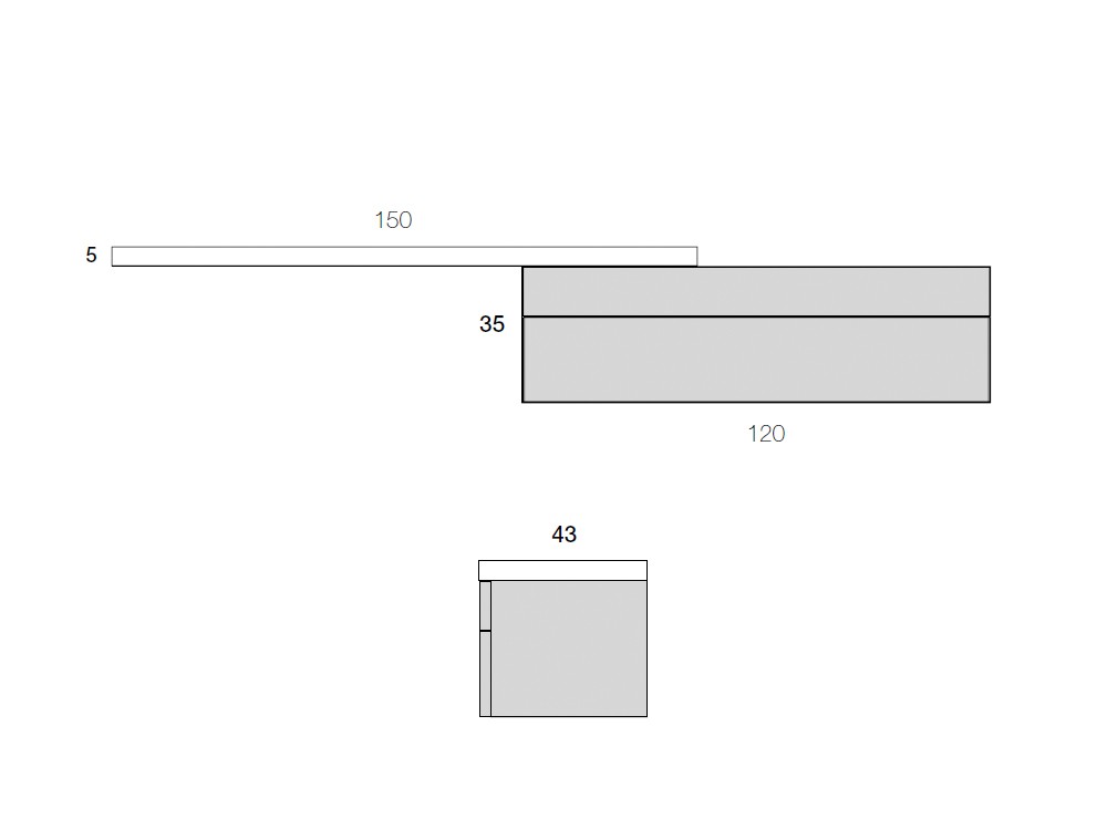 Tocador suspendido de madera de roble Fly notte Devina Nais - 3