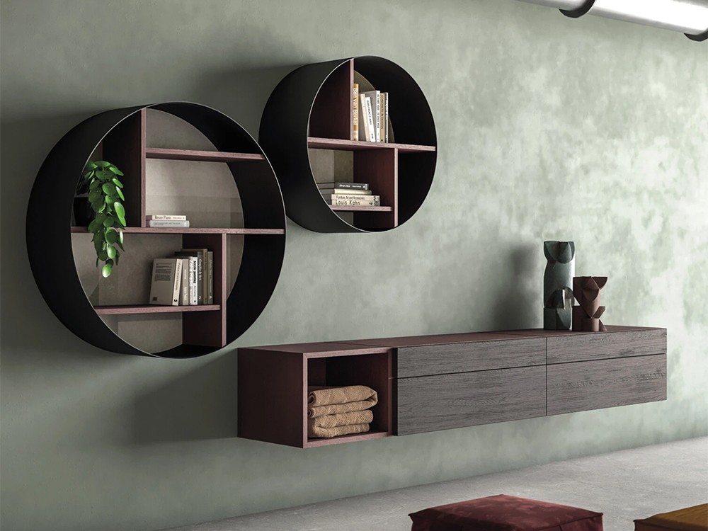 Cómoda de roble suspendida N02 notte Devina Nais - 1