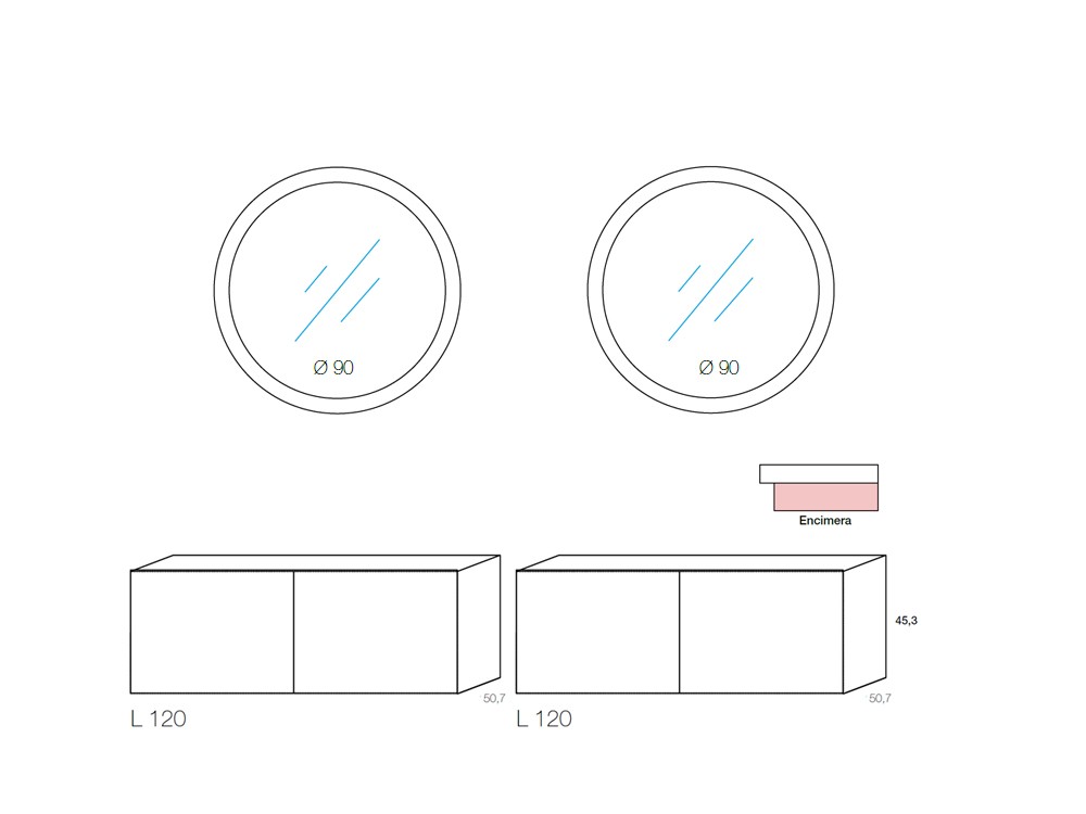 Mueble de baño de roble B10 bagno Devina Nais - 8