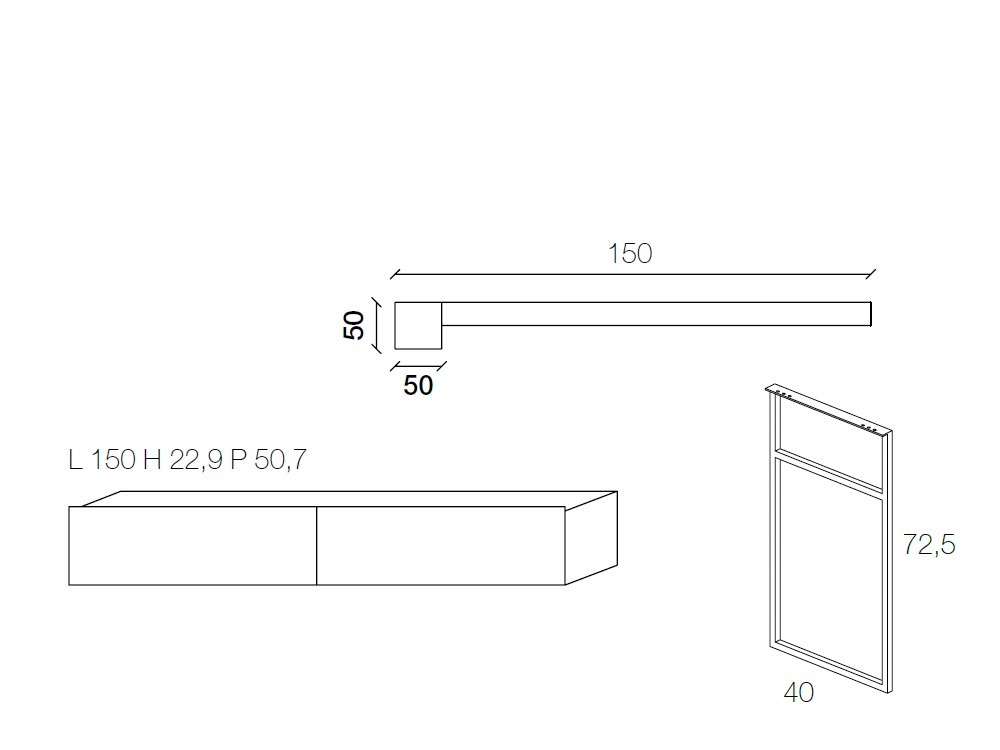 Mueble de baño suspendido de roble B11 Devina Nais - 6