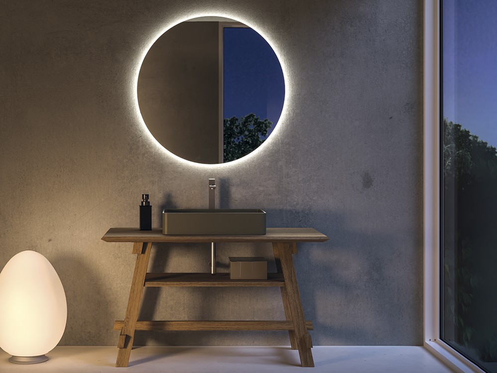 Composición de baño de madera maciza Arkitect Nettuno Devina Nais