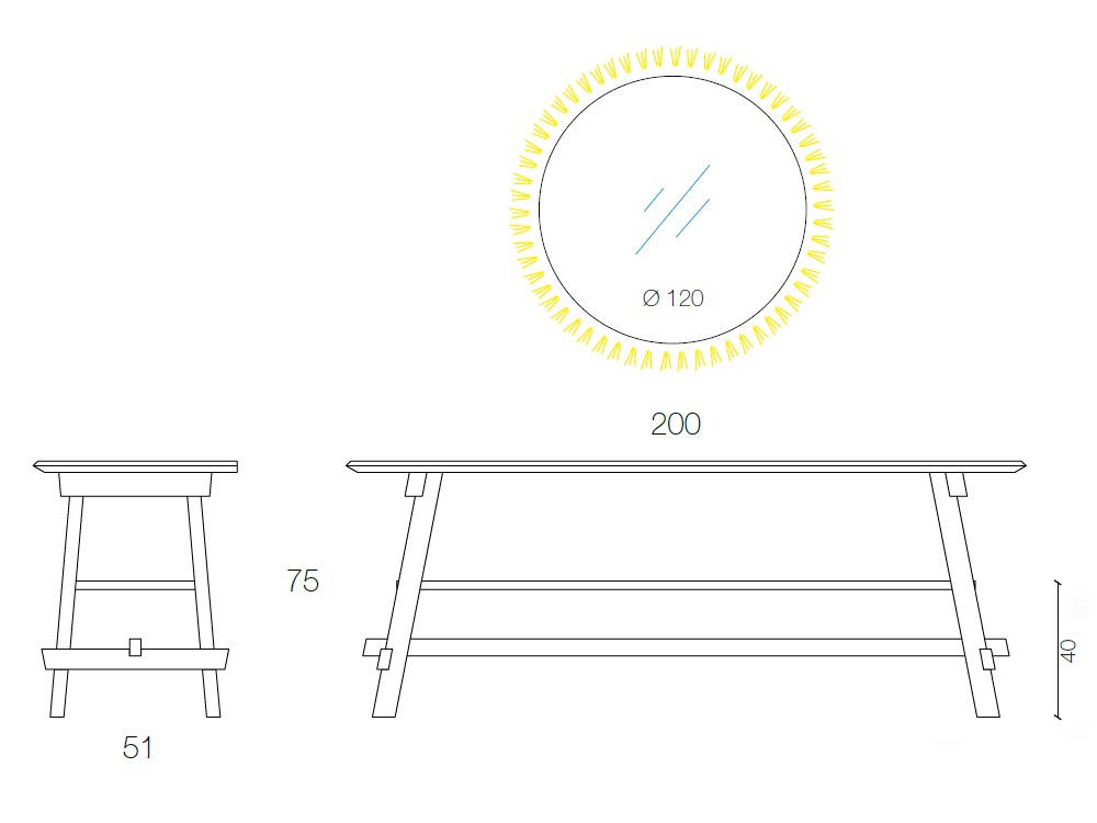 Composición de baño de madera maciza Arkitect Nettuno Devina Nais