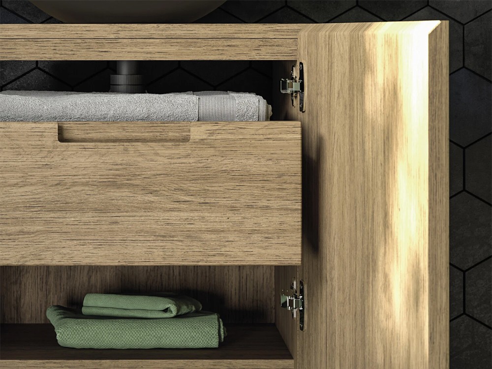 Mueble de baño de roble Tower Devina Nais - 3