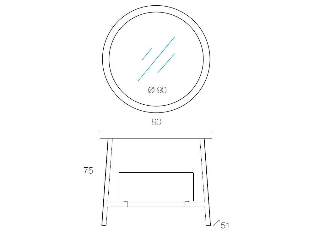 Mueble de baño de roble Liberty Devina Nais - 10