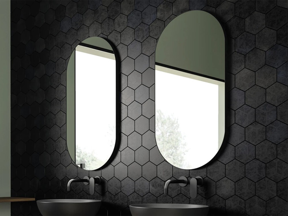 Espejo Ellipse con marco de metal Devina Nais - 1