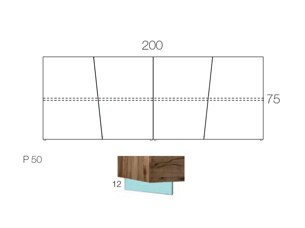Aparador de madera de roble Unika Devina Nais - 6