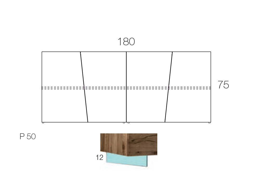 Aparador de madera de roble Unika Devina Nais - 5