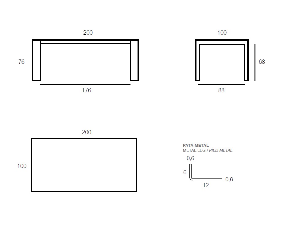 Mesa Arch Porcelánico de Vive - 7