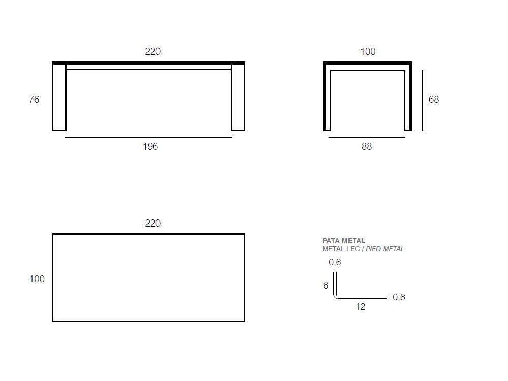 Mesa Arch Porcelánico de Vive - 8