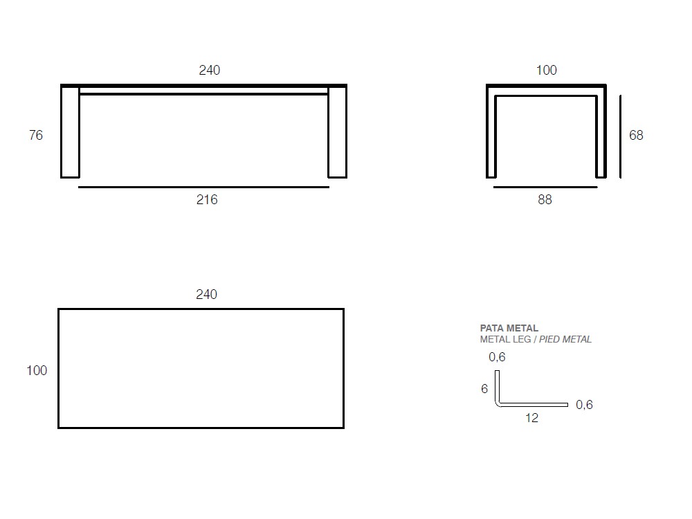 Mesa Arch Porcelánico de Vive - 9