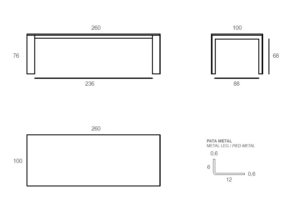 Mesa Arch Porcelánico de Vive - 10