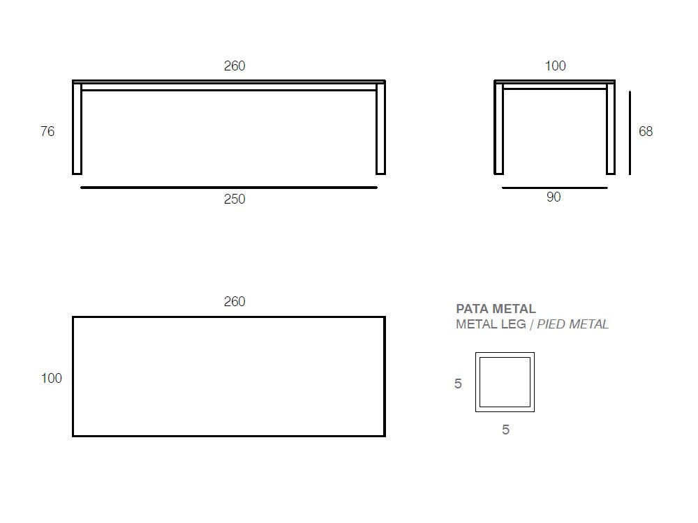 Mesa Top Porcelánico de Vive - 11