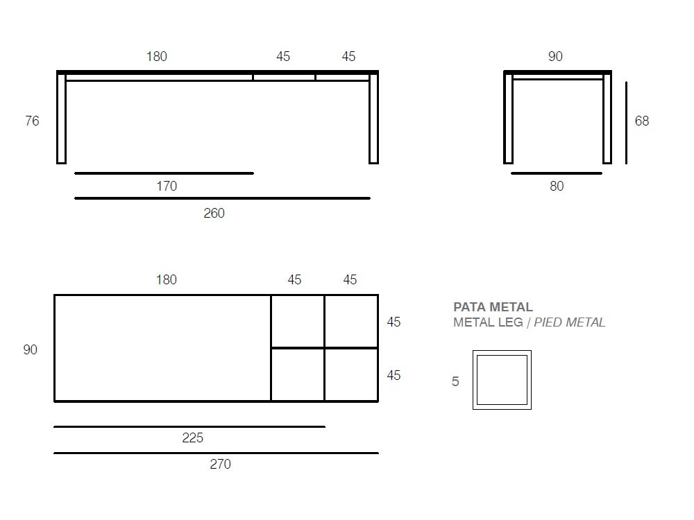 Mesa extensible Top Porcelánico de Vive - 6