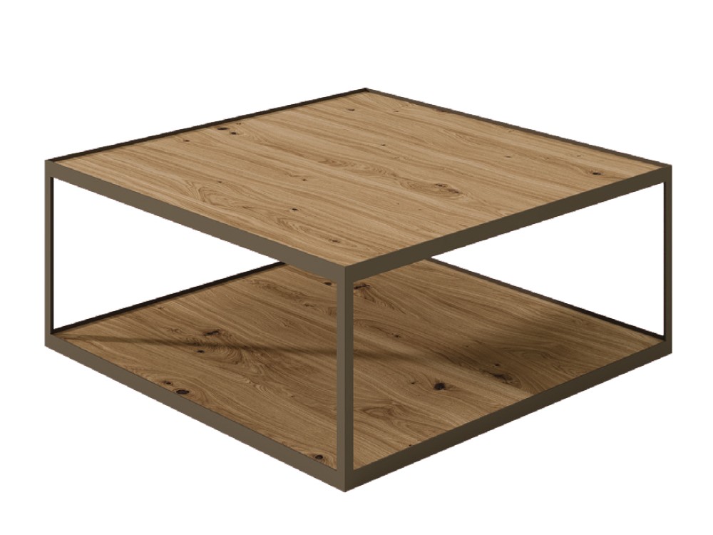 Mesa de centro Kub en chapa natural de Vive - 3