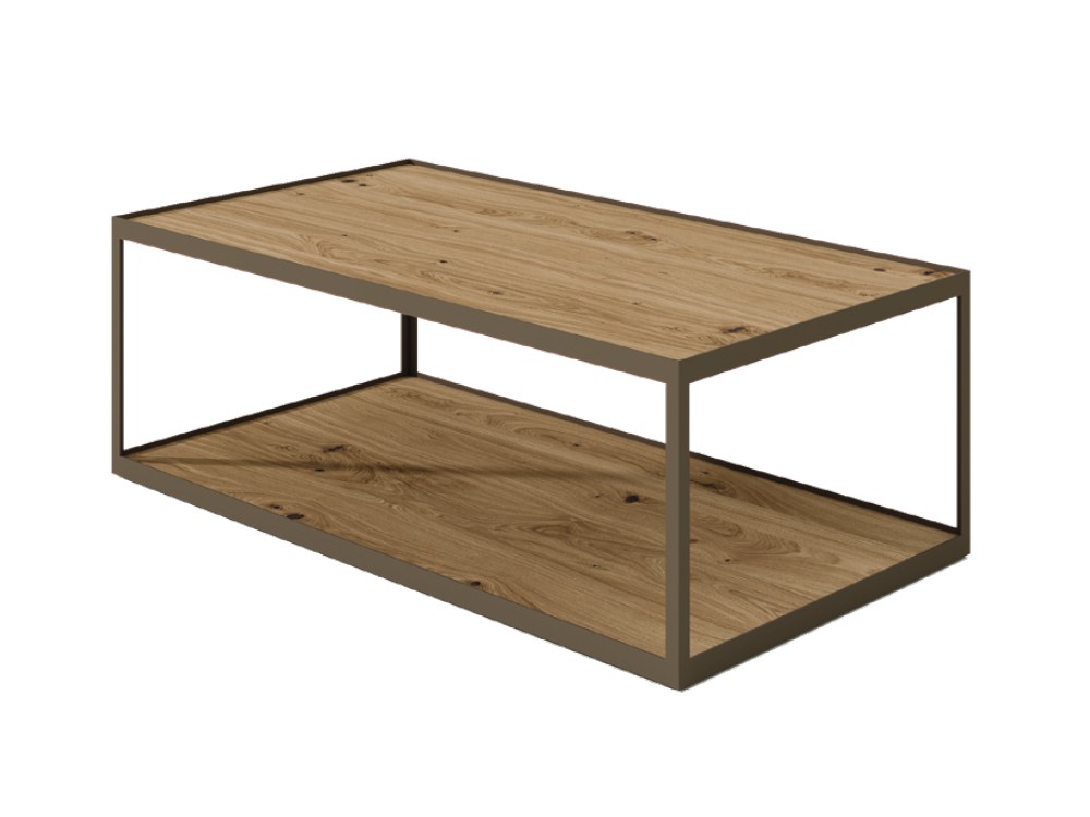 Mesa de centro Kub en chapa natural de Vive - 1