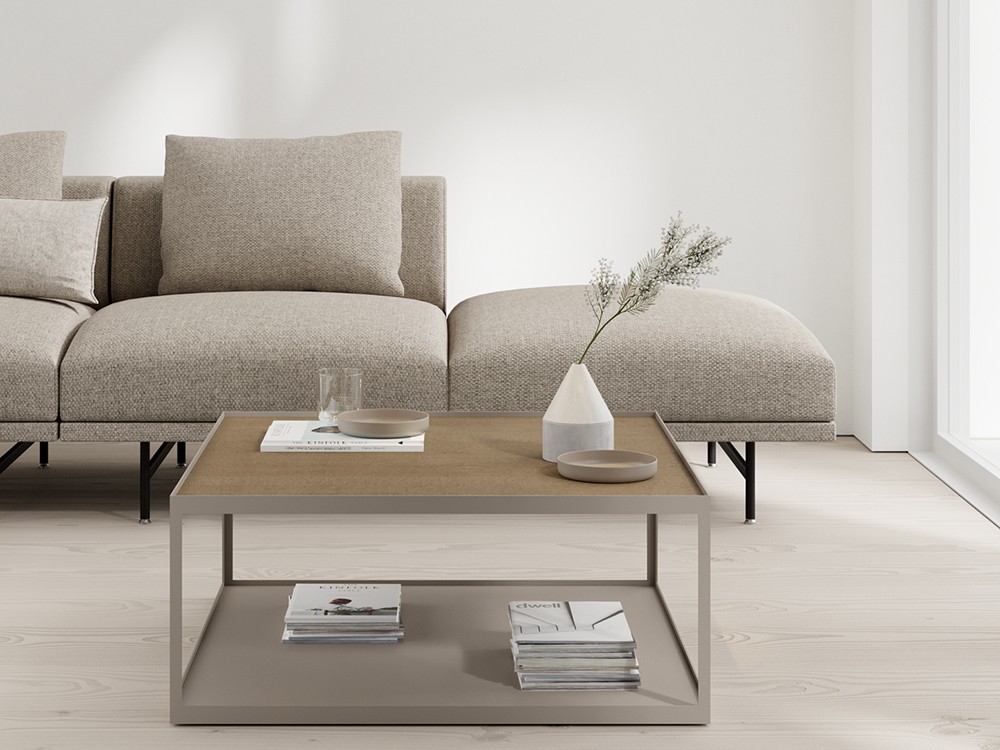 Mesa de centro Kub en chapa natural de Vive - 2