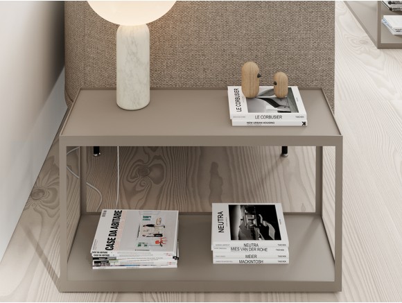 Mesa auxiliar blanca - Cube Deco: Tienda de muebles de madera maciza,  mármol y acero