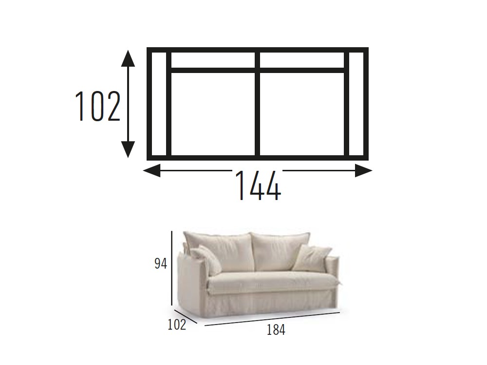 Sofá cama Grace de Mopal - 4