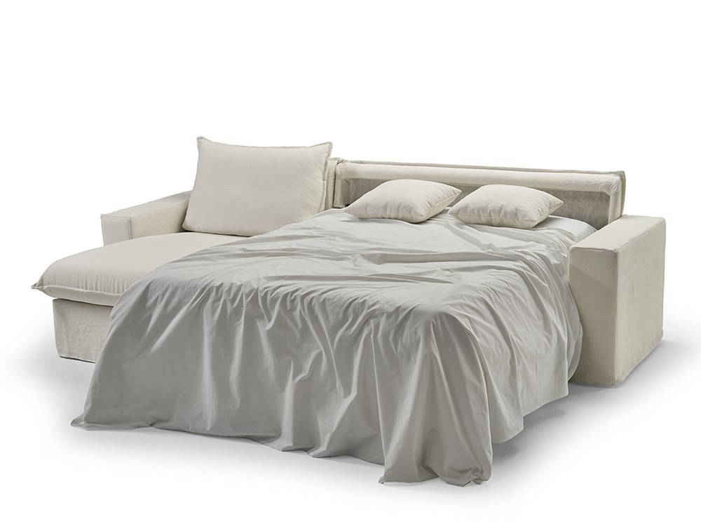Sofá cama de lino Nadir con chaiselongue de Mopal - 4