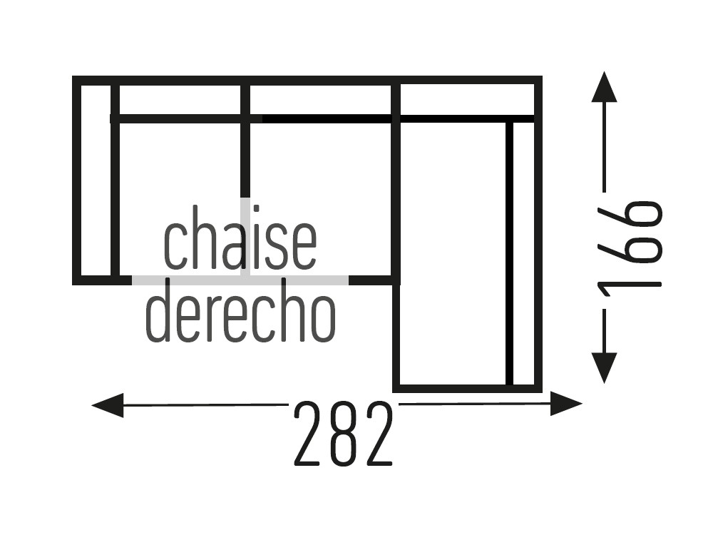 Sofá cama de lino Nadir con chaiselongue de Mopal - 6