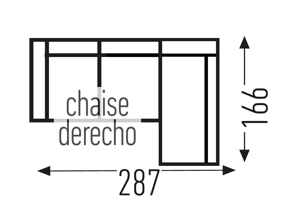 Sofá cama Vigo Chaiselongue de Mopal - 5