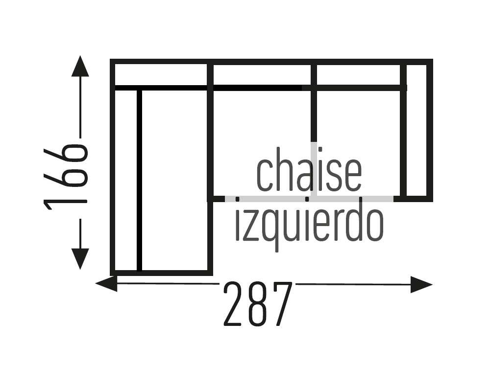 Sofá cama Vigo Chaiselongue de Mopal - 6