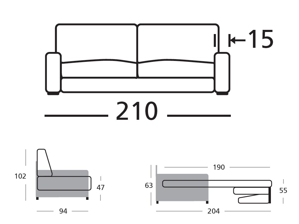 Sofá Cama Confort Plus Boston de Zardá - 9
