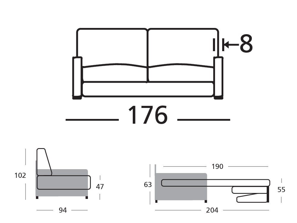Sofá Cama Confort Plus Boston de Zardá - 13