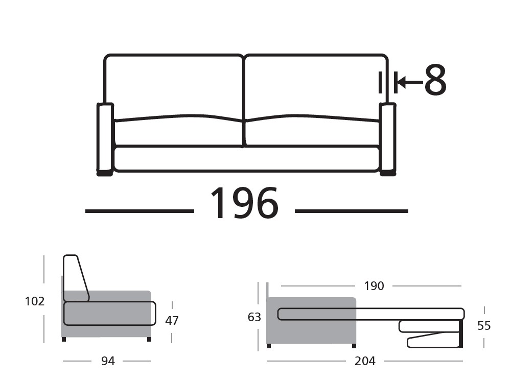 Sofá Cama Confort Plus Boston de Zardá - 14