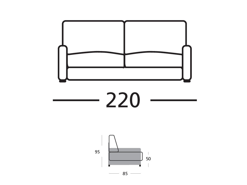 sofá cama nido Nancy de Zardá, Mobel 6000
