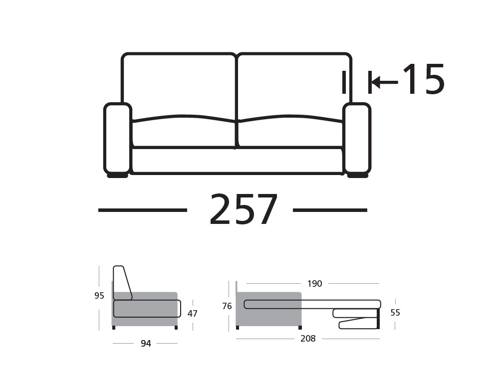 Sofá Cama Confort Plus Kendal de Zardá - 7
