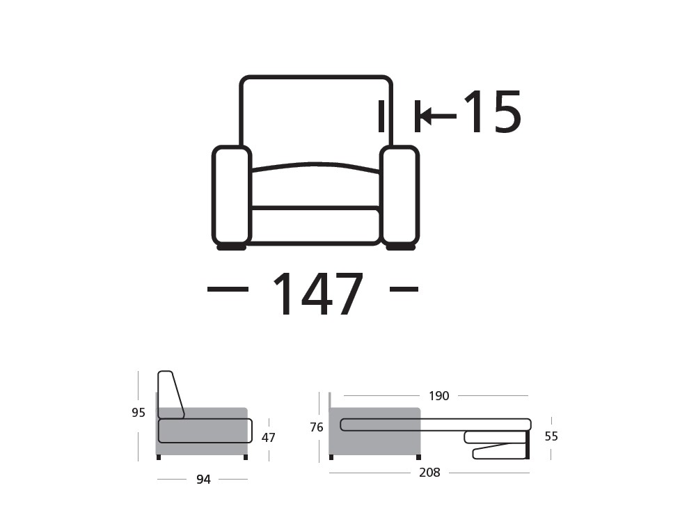 Sofá Cama Confort Plus Kendal de Zardá - 3