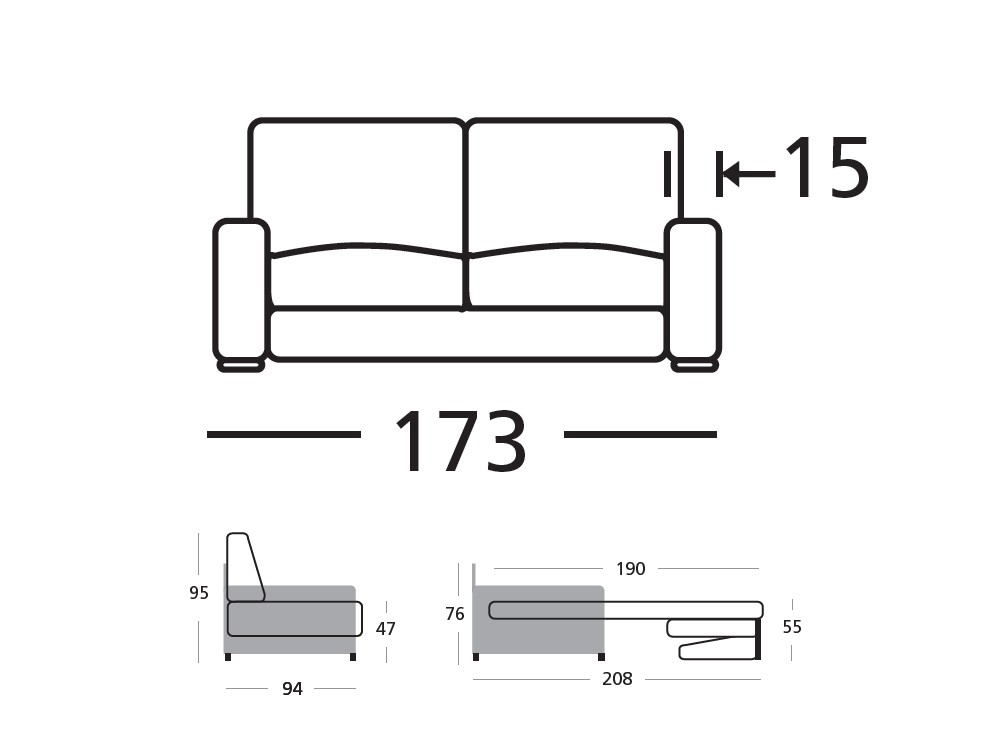 Sofá Cama Confort Plus Kendal de Zardá - 4