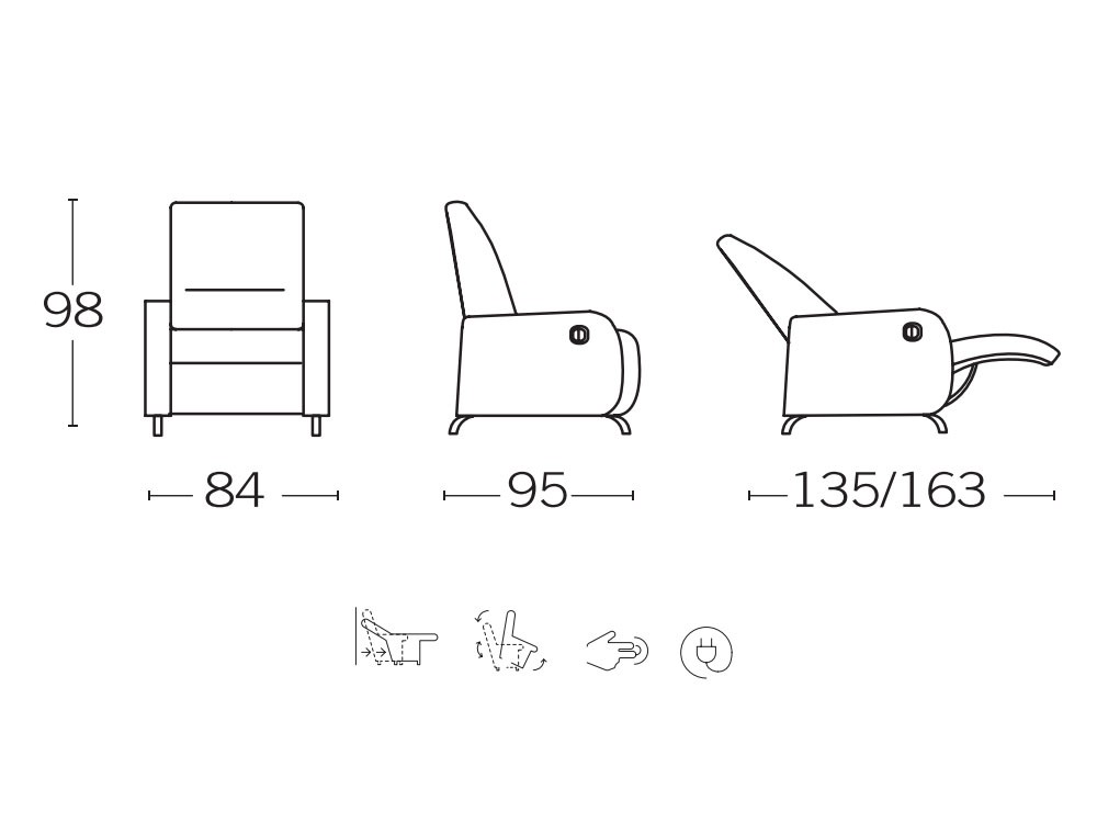 Butaca con cabezal articulado Jucar Tajoma - 5