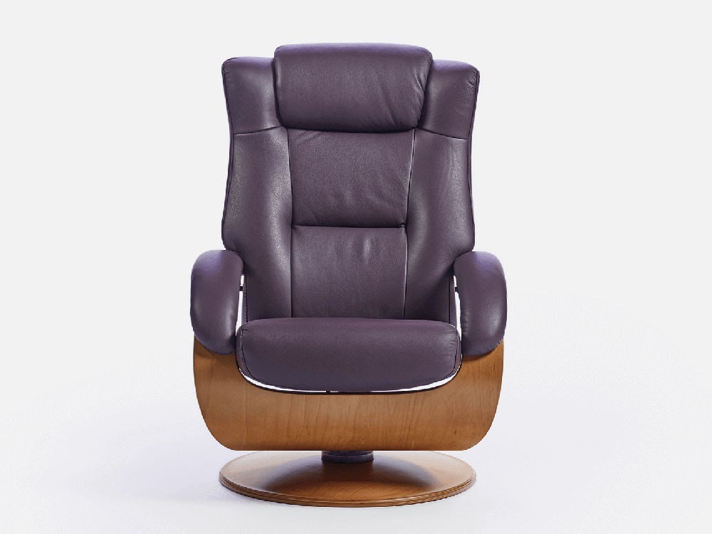 Butaca reclinable y giratoria Maxim Piel de Tajoma - 4