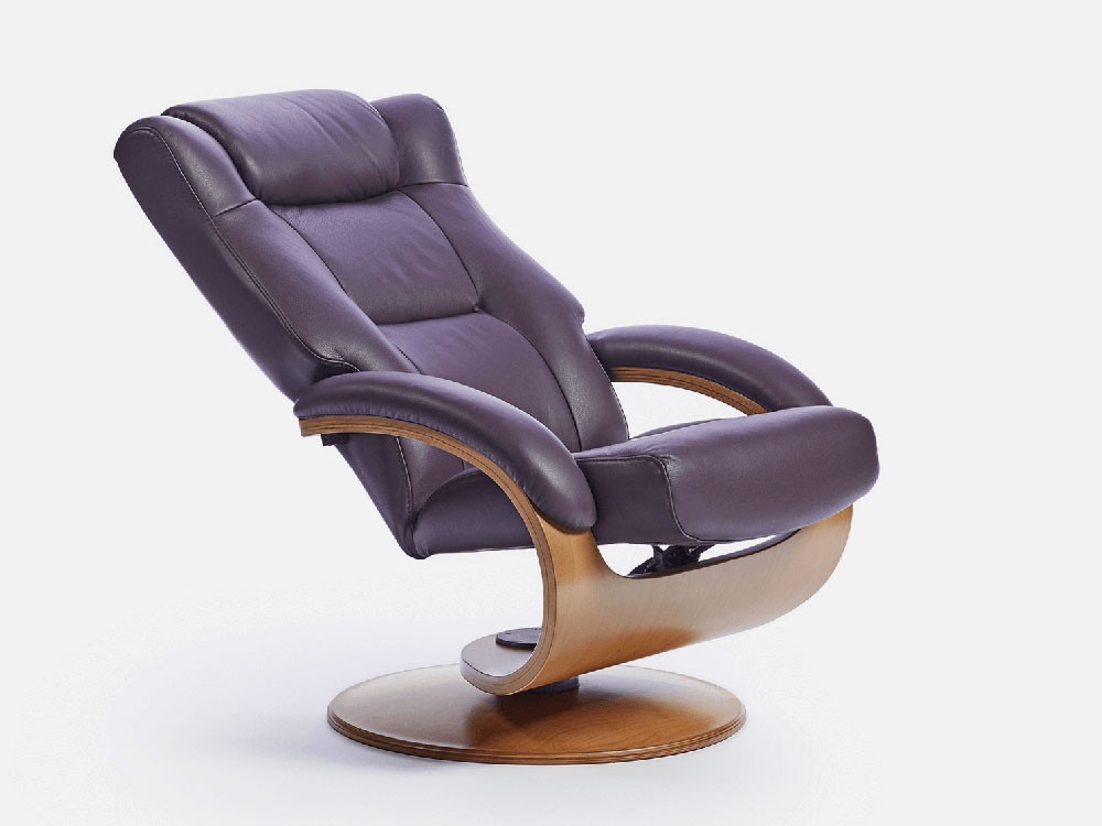 Butaca reclinable y giratoria Maxim Piel de Tajoma - 5