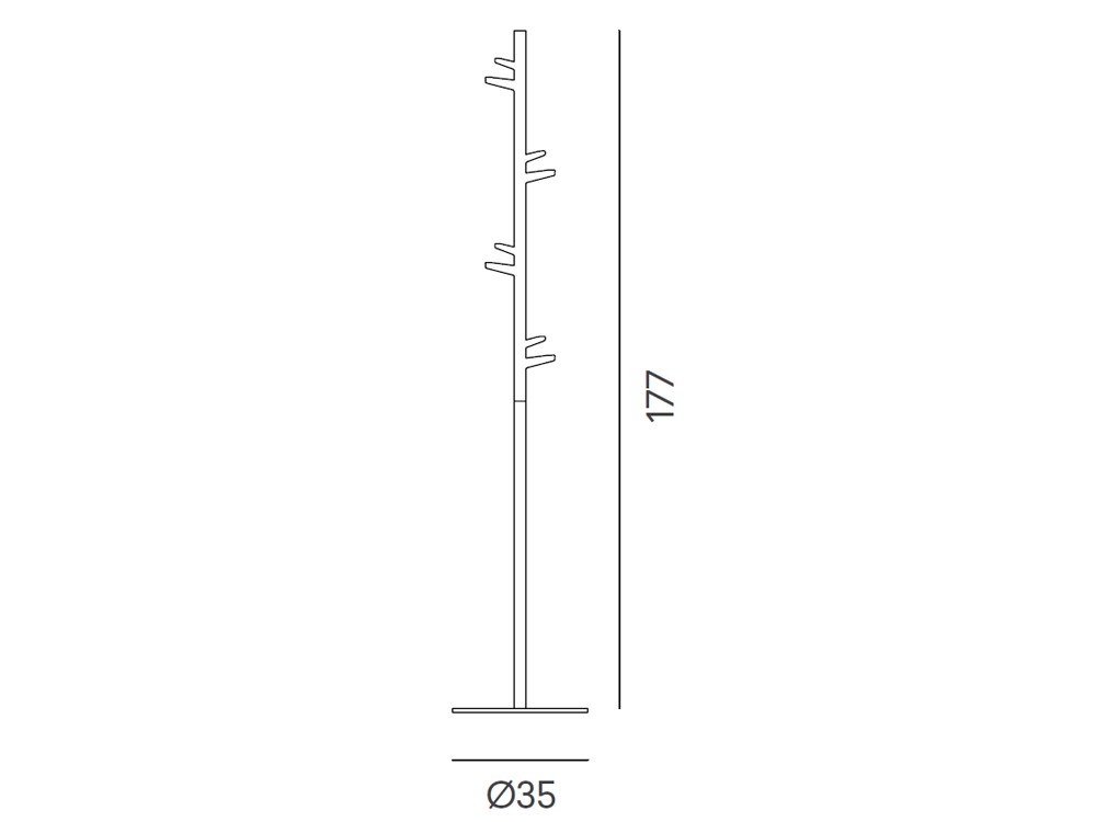 Perchero Taiga de metal Mobles 114 - 5