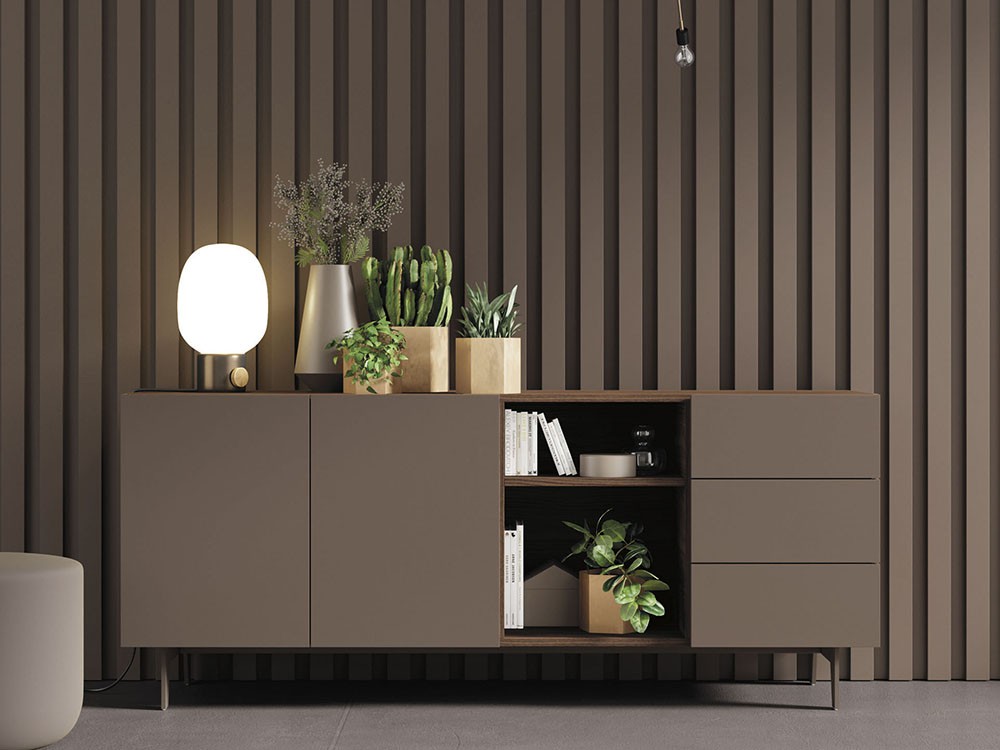 Aparador Cristal y Roble Compact 8 de Vive - 1