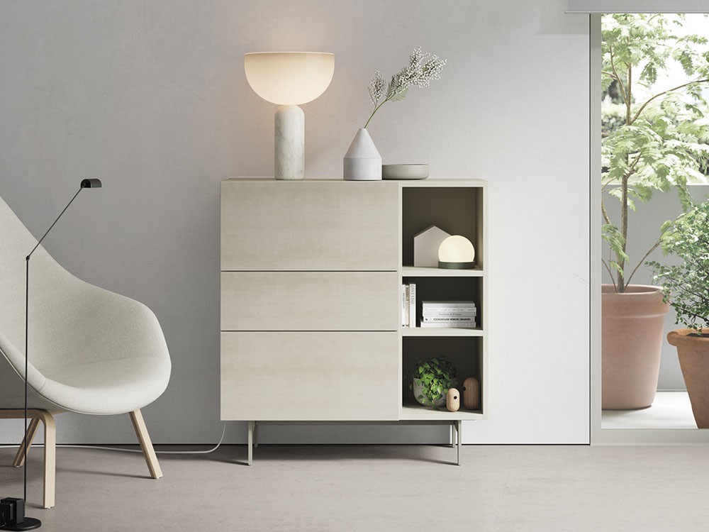 Aparador alto Cerámica Blaze Snow Compact 12 de Vive - 1