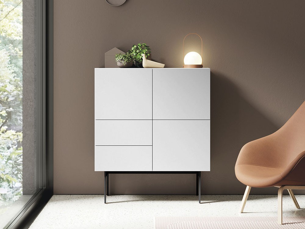 Aparador alto tipo cubo lacado Compact 14 - 3 Aparador alto tipo cubo lacado Compact 14 - 3