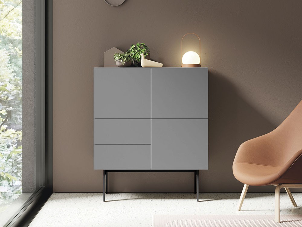 Aparador alto tipo cubo lacado Compact 14 - 4 Aparador alto tipo cubo lacado Compact 14 - 4