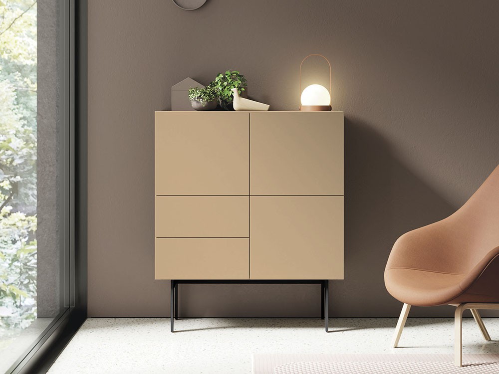 Aparador alto tipo cubo lacado Compact 14 - 6 Aparador alto tipo cubo lacado Compact 14 - 6