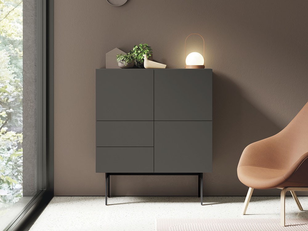 Aparador alto tipo cubo lacado Compact 14 - 8 Aparador alto tipo cubo lacado Compact 14 - 8