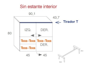 Aparador alto tipo cubo lacado Compact 14 - 10