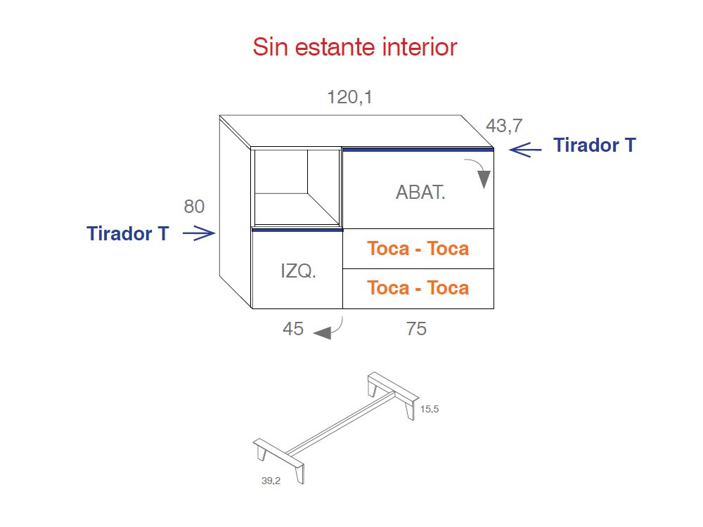 Aparador alto Compact 15 lacado Vive - 8