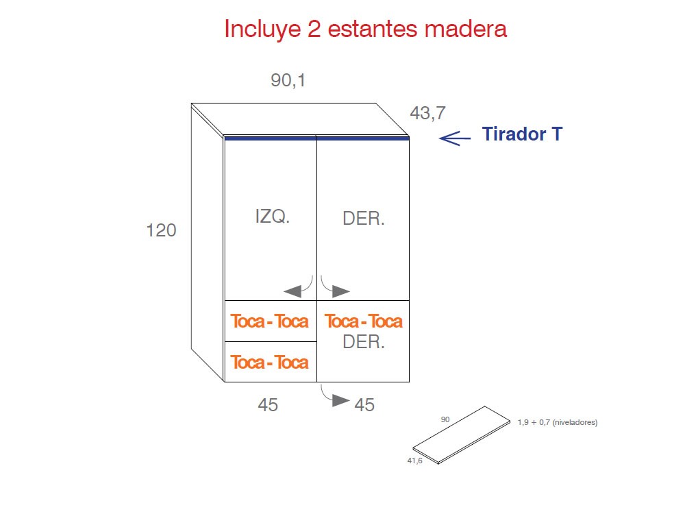 Aparador alto Compact 21 laca mate de Vive - 10