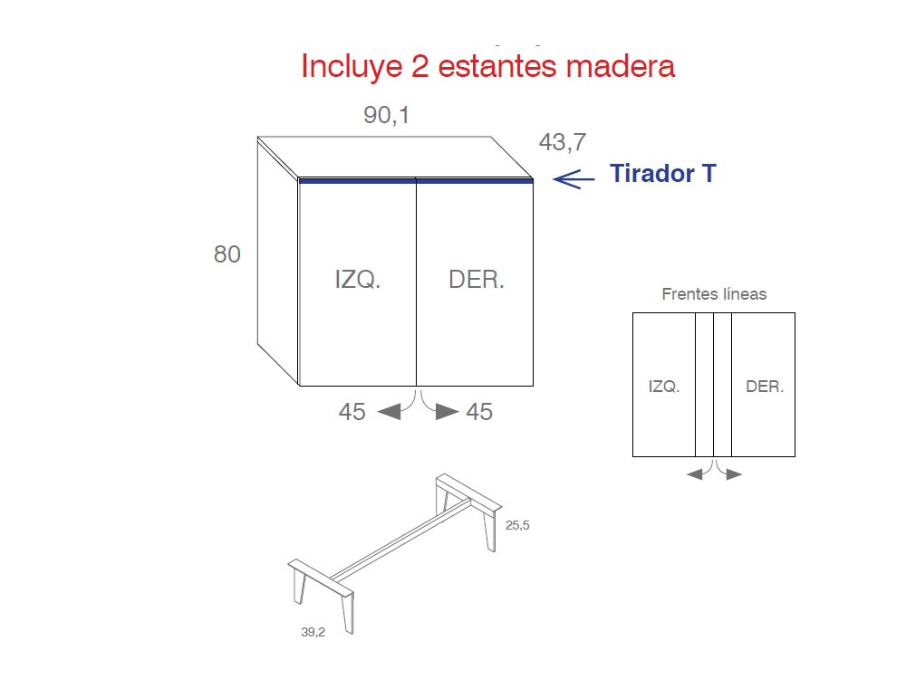 Mueble recibidor Cristal Lines Compact 7 de Vive - 12