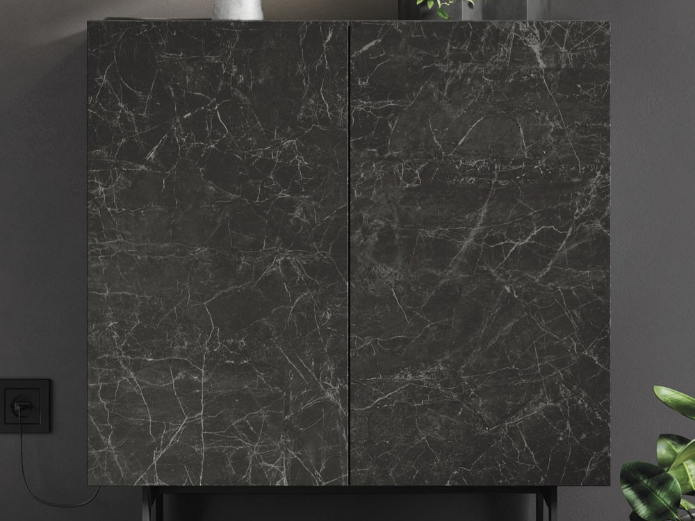 Mueble recibidor frentes cerámicos Nero Greco Compact 8 Vive - 2