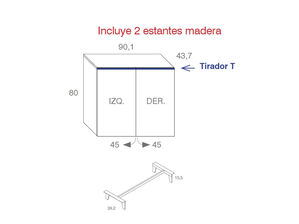 Mueble recibidor frentes cerámicos Nero Greco Compact 8 Vive - 4